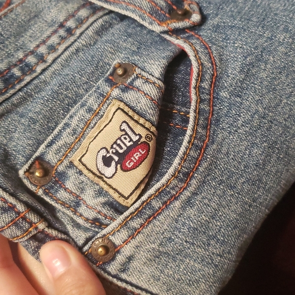 Vintage Cruel Girl Low Rise Flare Light Wash Jeans - Picture 10 of 15